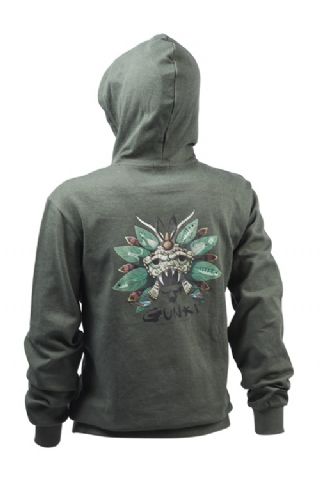 T_GUNKI CHIEF GREEN SMOKE HOODIE FROM PREDATOR TACKLE*